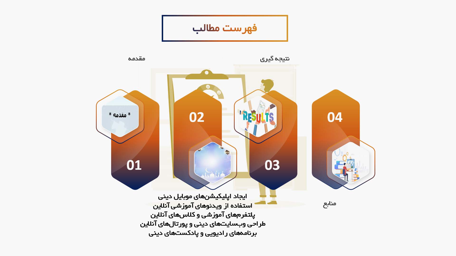 پاورپوینت در مورد نقش فناوری در ترویج و آموزش نماز